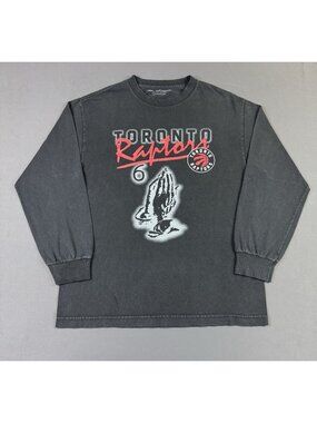 Rare Vintage Y2K NBA Toronto Raptors OVO Drake Night Black Long Sleeve Shirt